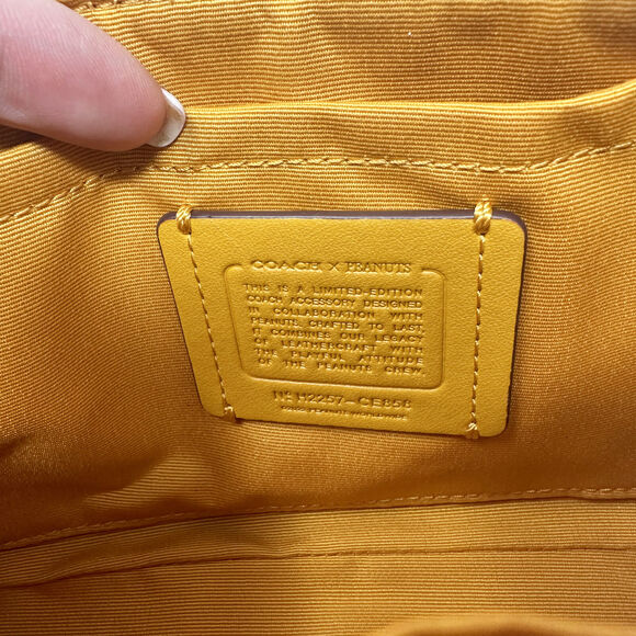 Coach X Peanuts Nolita 19 Purse With Snoopy And Friends Motif Ivory Multi CE858 - Picture 5 of 9